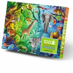 Crocodile Creek Puslespil med 100 brk. - Jungleparadis| Puslespil