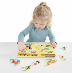 Melissa & Doug Puslespil med lyd - Kæledyr| Puslespil|Tumlinge Legetøj