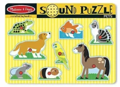 Melissa & Doug Puslespil med lyd - Kæledyr| Puslespil|Tumlinge Legetøj