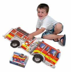 Melissa & Doug Puslespil til gulv - 24 brikker Brandbil| Puslespil