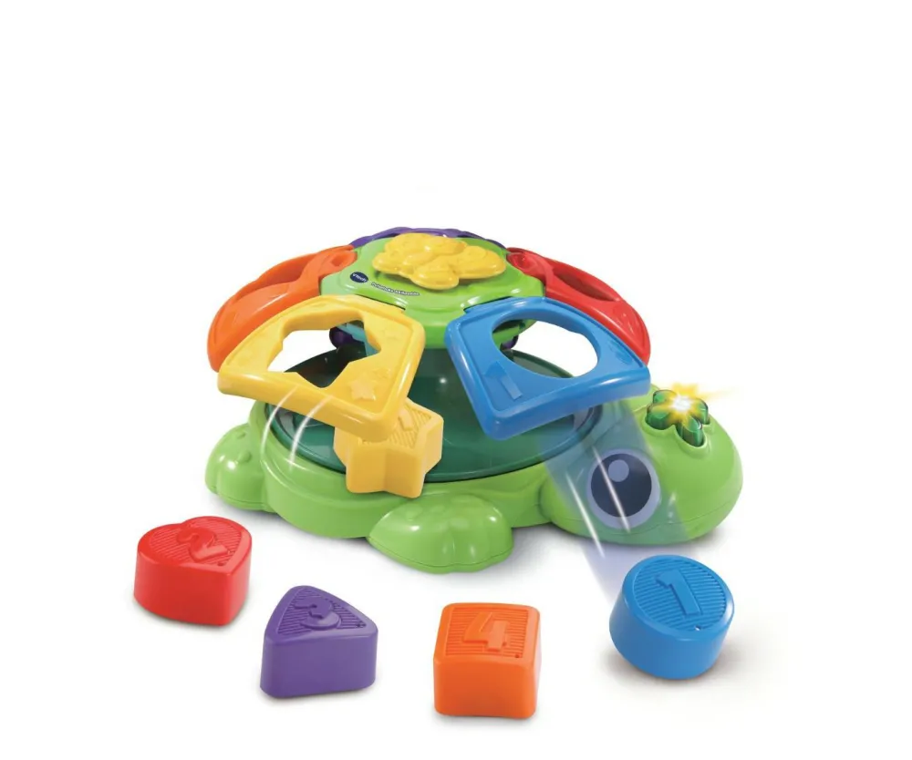 vtech Puttekasse med lyd og lys - Skildpadde| Sorterings- & Stablelegetøj|Babylegetøj