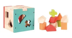 Egmont Toys Puttekasse m. 10 træklodser| Sorterings- & Stablelegetøj|Tumlinge Legetøj
