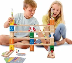 Hape Quadrilla kuglebane - Basic Coding, 130 dele| Stem Læringslegetøj|Lær At Kode