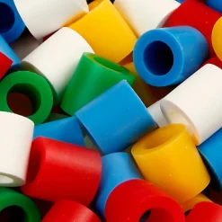 Rørperler maxi - Basisfarver, 550 stk.| Finmotorik|Kreativ Leg