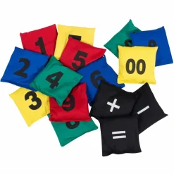 Ærteposer - Tal & matematiksymboler, 15 stk| Grovmotorik|Skolesjov