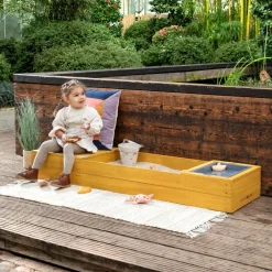 MUDDY BUDDY® Sandkasse - Space Saver, Gul| Udeleg