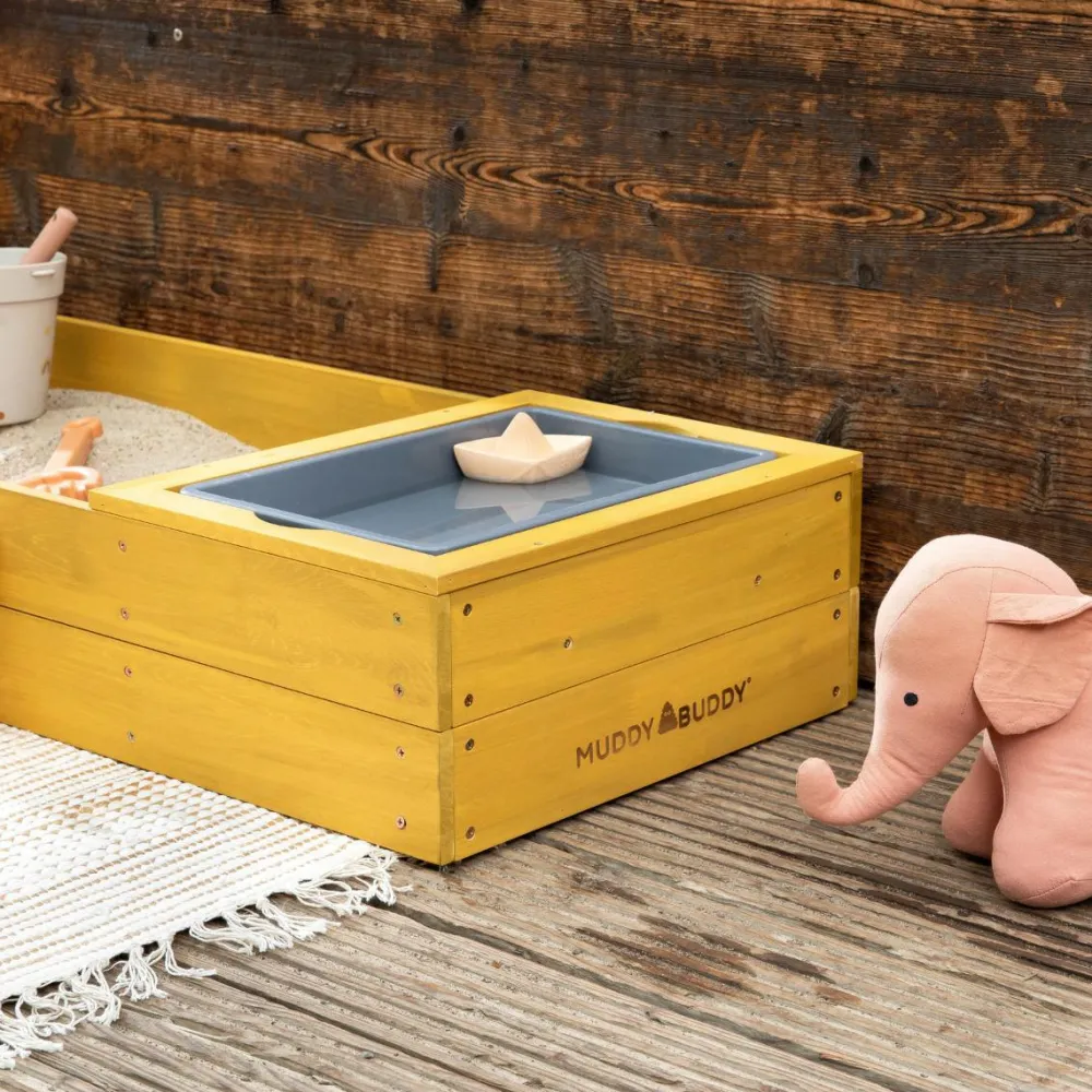 MUDDY BUDDY® Sandkasse - Space Saver, Gul| Udeleg