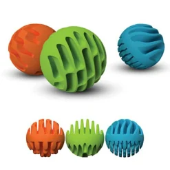 Fat Brain Toys Sansebolde - Sanse-rullere, 3 stk.| Taktil / Følesans|Bolde