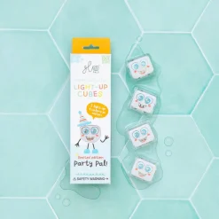 Sansekuber til vand - Party Pal, 4 stk| Lysborde|Bliv Forundret