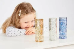 tickit® Sanserør - Glitterstorm, 3 stk|Børn Mindfulness For Børn|Bliv Forundret