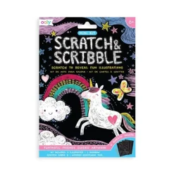 OOLY Scratch & Scribble, mini - Populære venner| Legetøj Til Ferien|Tegne- & Malegrej