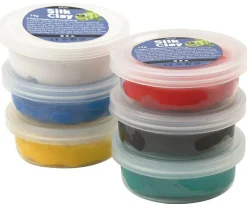 Creativ Company Silk Clay 6 x14 gr. - Basisfarver| Kreativ Leg