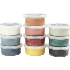 Creativ Company Silk Clay 10 x 40 gr. - Natur| Påske|Kreativ Leg