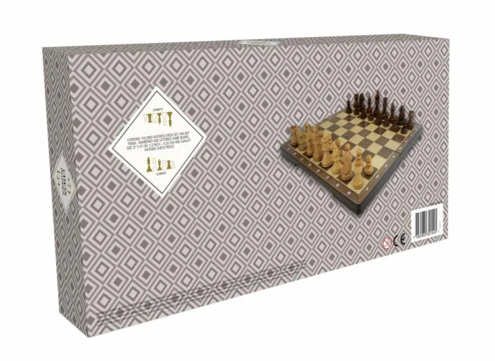 Skak (foldbar) - 37 x 37 cm| Logik & Talforståelse|Spil