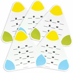 Learning Resources Skriv og visk ud matematikbræt  - Sæt m. 5 stk| Logik & Talforståelse|Skolesjov