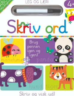 Skriv og visk ud - Skriv ord| Sprog & Leg|Skolesjov
