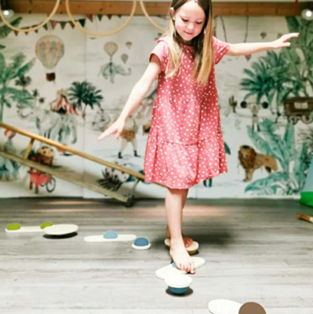 small foot balancesten, 8 dele| Grovmotorik|Balanceleg