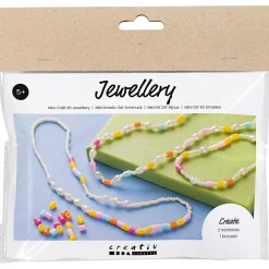 Creativ Company Smykkekit mini - Rocaiperler og rørperler| Lav Selv Smykker