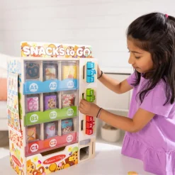 Melissa & Doug Snackautomat, 16 dele| Rolleleg|Legekøkken & Legemad