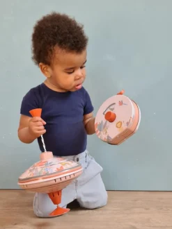 Egmont Toys Snurretop af metal Ø18 cm - Jungle| Babylegetøj|Tumlinge Legetøj