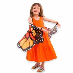 Pretend to Bee Sommerfuglevinger - Orange, str. 3-8 år| Fastelavn|Udklædningstøj