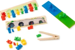 Toys for Life Sorter bjørnene - Lær om farve og størrelse| Sprog & Leg|Montessori