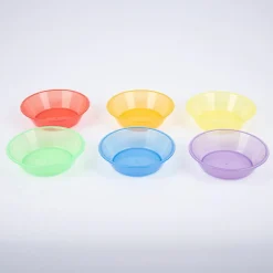 tickit® Sorteringsskåle - Transparente, 6 stk| Lysborde|Tumlinge Legetøj
