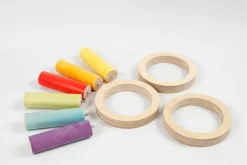 Sawdust and Rainbows SR tilbehør: Ringspil - Regnbue| Grovmotorik|Sansemotorisk Legetøj