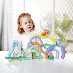 Hape Stable- & byggeklodser - Natur| Trælegetøj|Sorterings- & Stablelegetøj