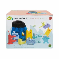 Tender Leaf Stableleg - Monstre| Trælegetøj|Sorterings- & Stablelegetøj