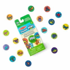 Melissa & Doug Sticker WOW! tilbehør refill - Dinosaur, 200 stk| Legetøj Til Ferien|Dinosaur Legetøj