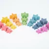 tickit® Stjerner af træ - Regnbue, 21 stk| Trælegetøj|Montessori