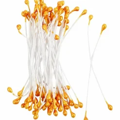 Creativ Company Støvdragere til papirblomster - Orange, 100 stk| Kreativ Leg