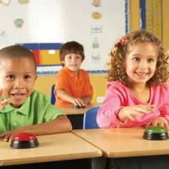 Learning Resources Svarknap m. lys og lyd, 4 stk| Skolesjov