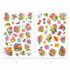 Djeco Tatoveringer - Farvestrålende blomster| Fastelavn