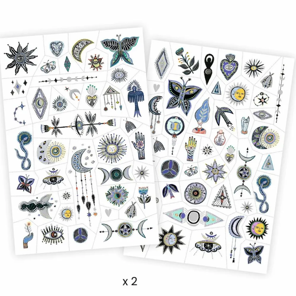 Djeco Tatoveringer, Metallic - Wicca| Fastelavn
