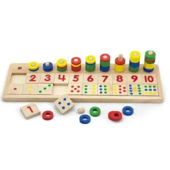 Tæl og match tal| Matematik & Leg|Sorterings- & Stablelegetøj
