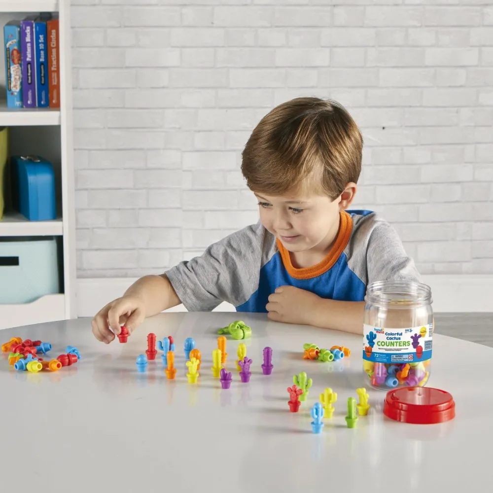 Learning Resources Tæl & Sorter - Kaktusser| Logik & Talforståelse|Matematik & Leg