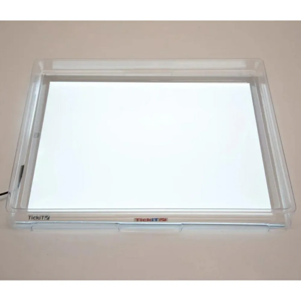 tickit® Transparent bakke til lyspanel A3| Taktil / Følesans|Finmotorik