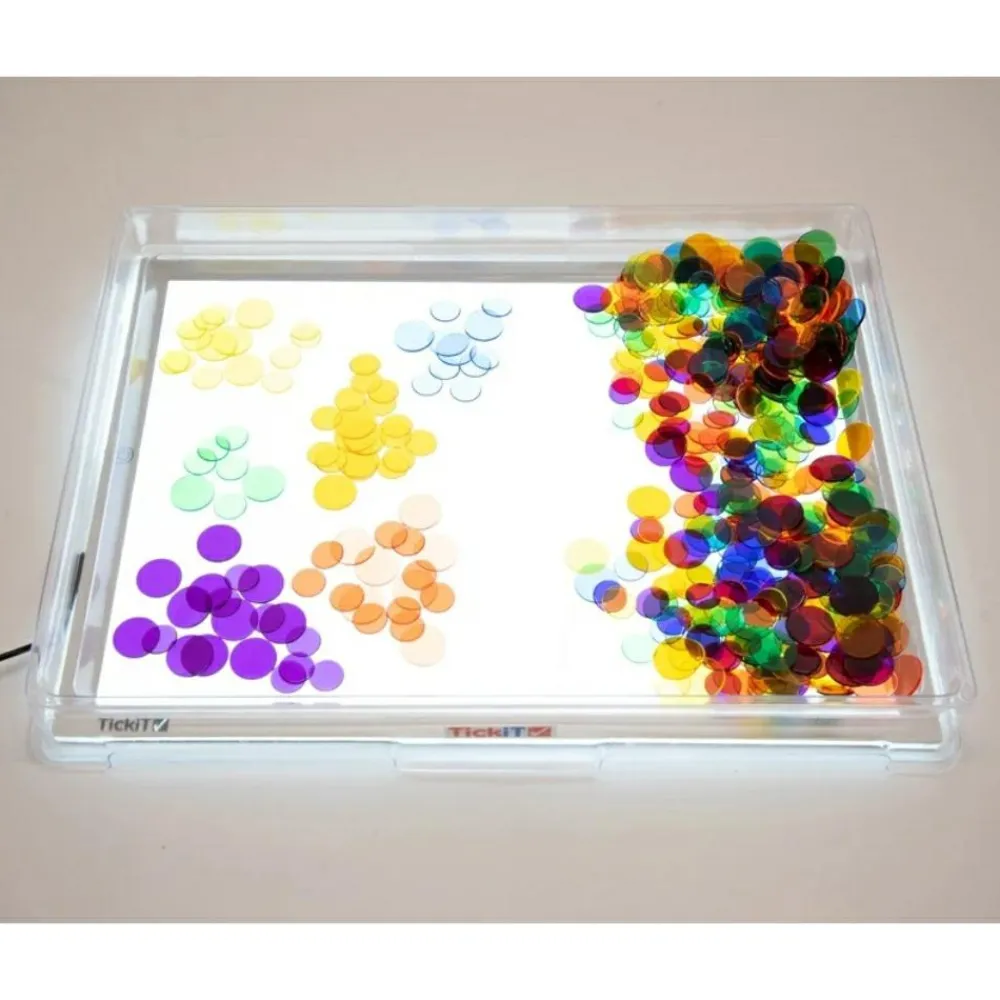 tickit® Transparent bakke til lyspanel A3| Taktil / Følesans|Finmotorik