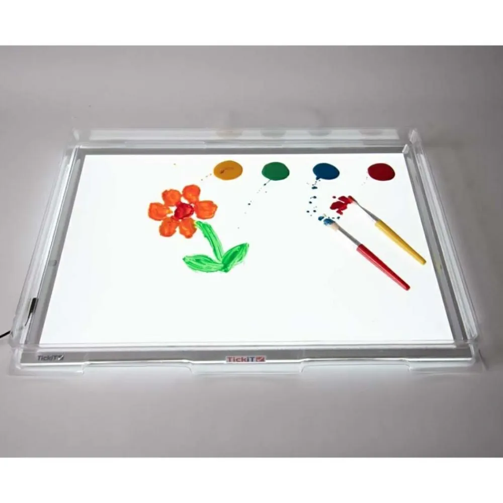tickit® Transparent bakke til lyspanel A2| Taktil / Følesans|Finmotorik