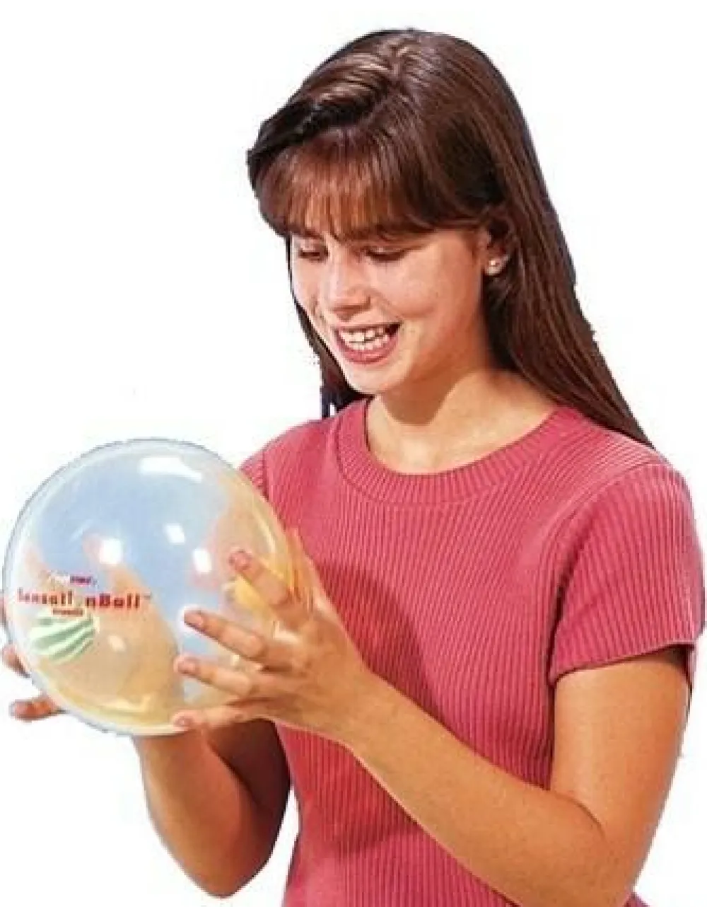 Transparent bold med kugler i| Bolde