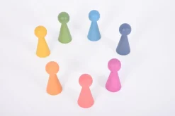 tickit® Træfigurer - Regnbue, 7 stk| Trælegetøj|Montessori