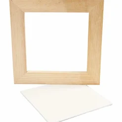 Creativ Company Træramme m. malerplade (20,8 x 20,8 cm)| Tegne- & Malegrej