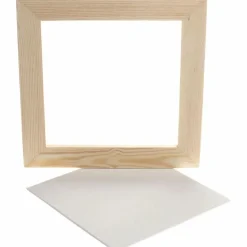 Creativ Company Træramme m. malerplade (25,8 x 25,8 cm)| Tegne- & Malegrej