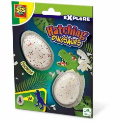 SES Creative Udklækningsæg - Dinosaur, 2 stk| Påske|Dinosaur Legetøj