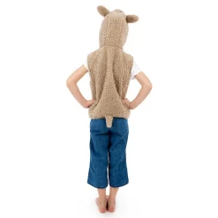 Pretend to Bee Vest m. hætte - Lama, str. 3-7 år| Fastelavn|Udklædningstøj
