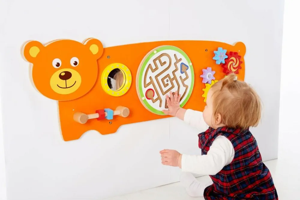 Vægpanel - Bjørn| Finmotorik|Babylegetøj