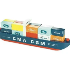 Vilac ity - Magnetisk containerskib| Magnetlegetøj & Magnetbyggesæt|Dukkehus & Legesæt