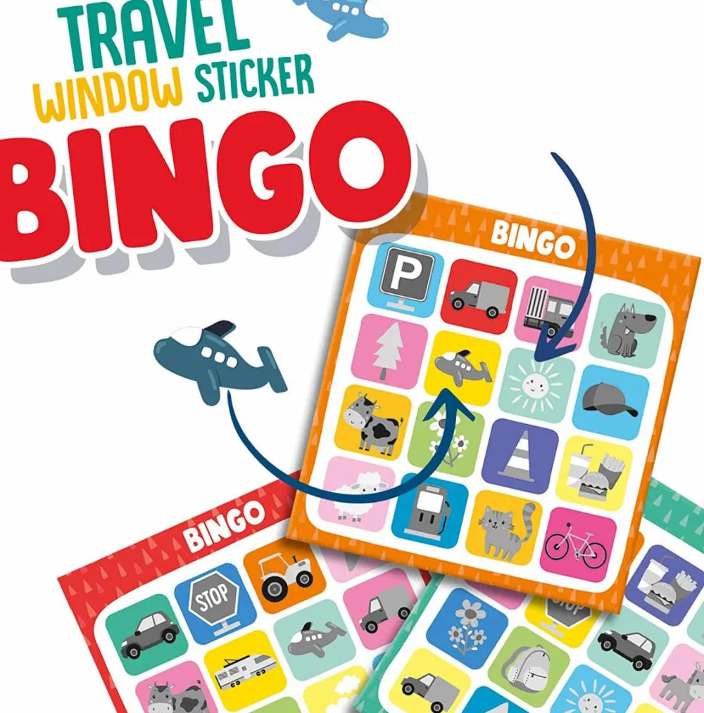 SES Creative Vinduesbingo til bilturen| Sprog & Leg|Legetøj Til Ferien